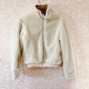 Super Soft White Faux Fur Jacket